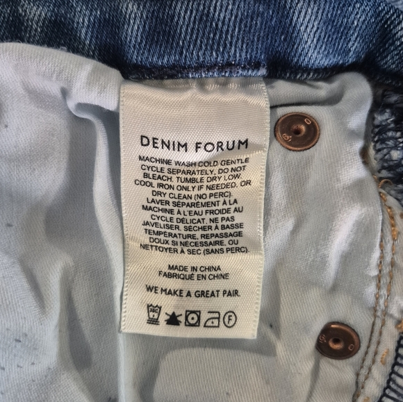 Denim Forum Aritzia The 90's Lexi Lo Rise Bootcut Ankle Denim Jeans Size 30 - Picture 12 of 13